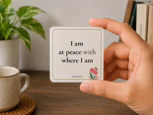 I am at peace with where I am