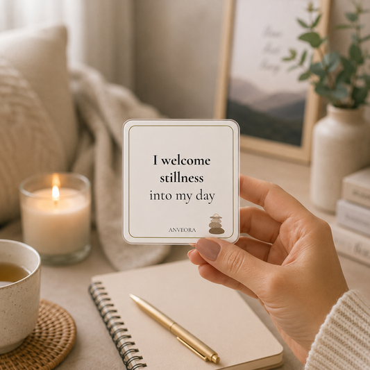 I welcome stillness into my day