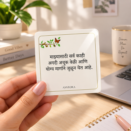 माझ्यासाठी सर्व काही अगदी अचूक वेळी आणि योग्य मार्गाने जुळून येत आहे